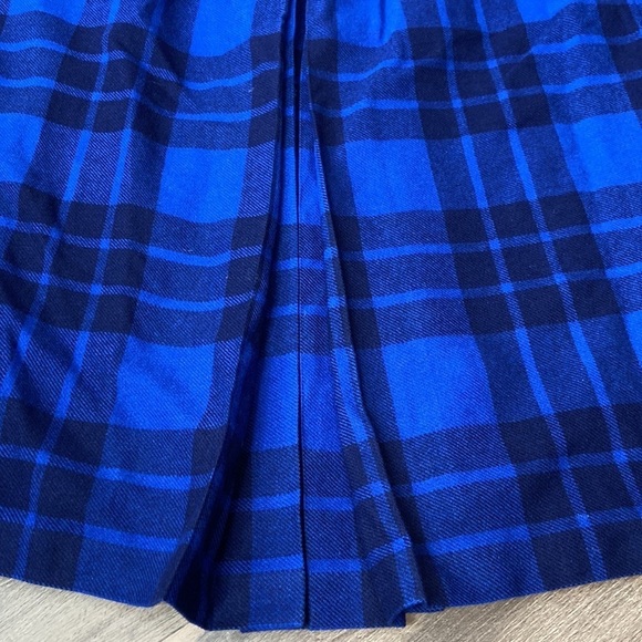 Vintage Laird-Portch of Scotland Women’s Blue Tartan Plaid Wool Skirt Size 28” - Picture 4 of 16